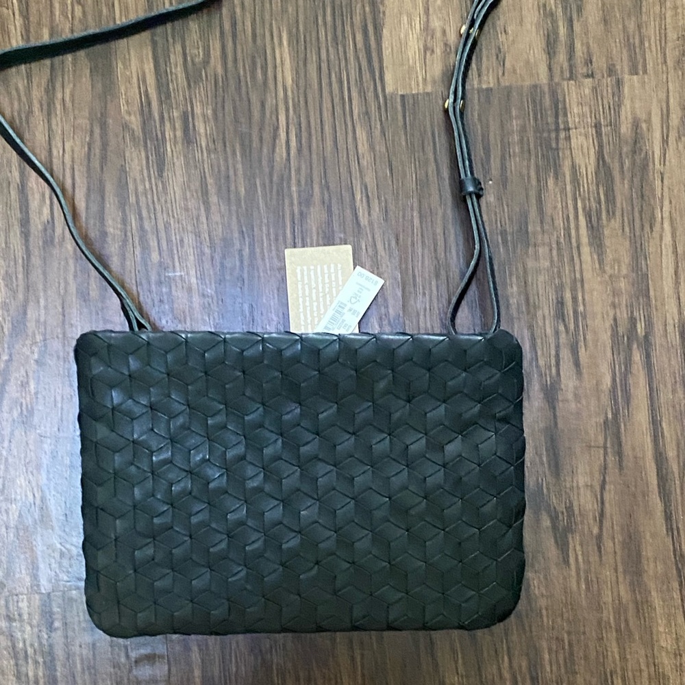 Madewell the puff crossbody bag woven leather edition - Picture 10 of 11